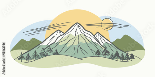 camping in the mountains
