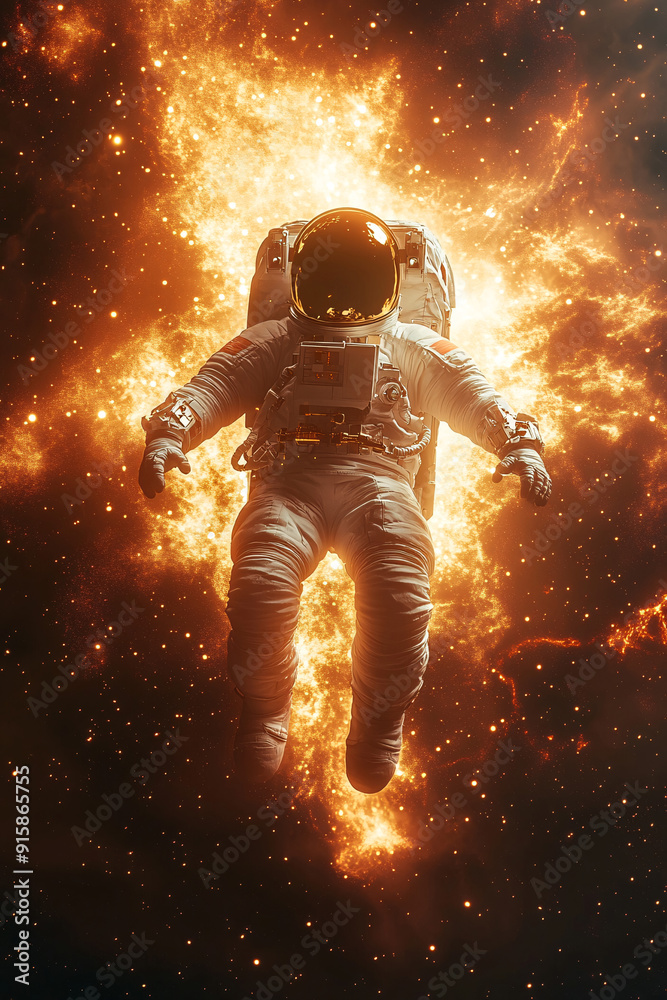 Fototapeta premium astronaut in space