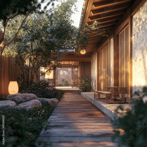 Realistic exterior render with corona, natural composition, rule of thirds, ultra detail 35mm lens