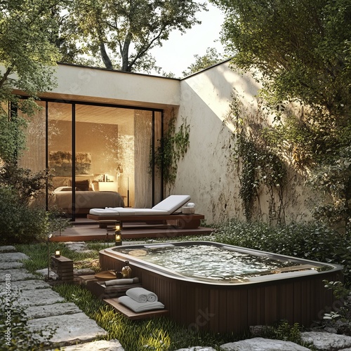 Detailed exterior render with photorealistic corona, natural composition, 35mm lens