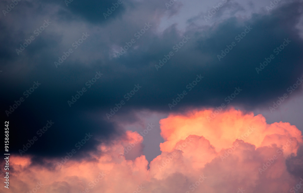 Fototapeta premium fire in clouds