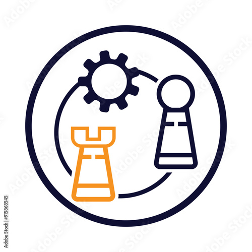 chess strategy tactic icon