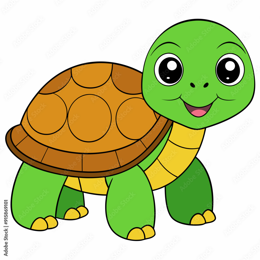 Obraz premium Tortoise art vector illustration