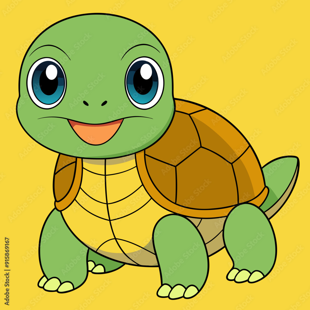 Obraz premium Tortoise art vector illustration
