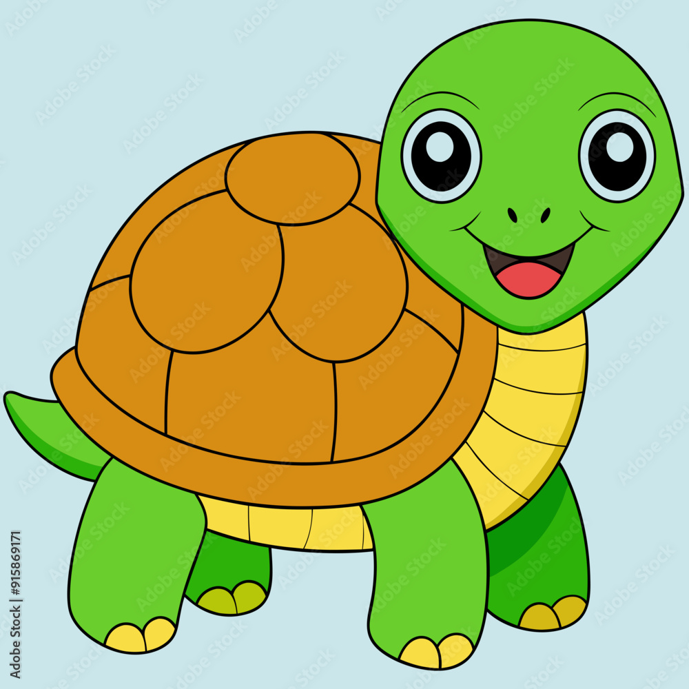 Obraz premium Tortoise art vector illustration