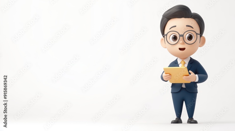 Asian businessman engaging with a tablet in an office setting during the afternoon Asian businessman engaging with a tablet in an office setting during the afternoon