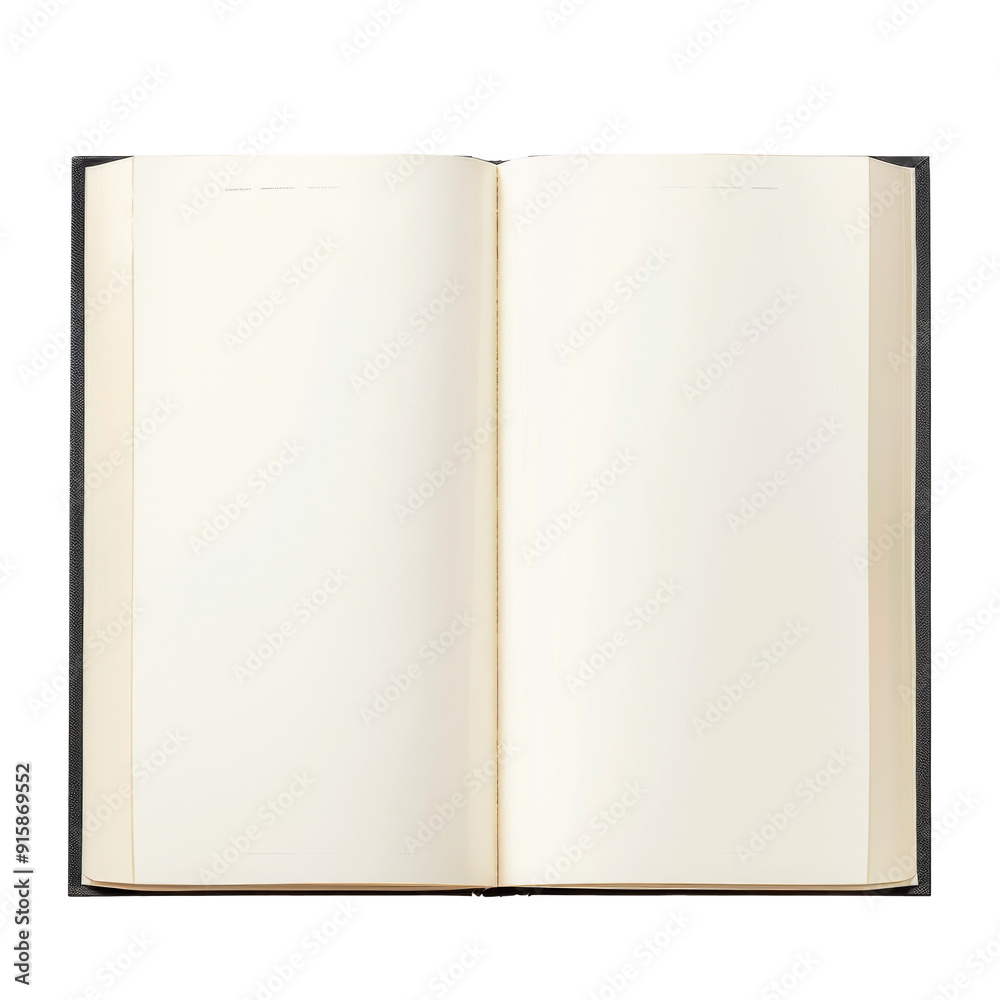 Blank opened book mockup top. Isolated on transparent background. Blank opened book mockup top. Isolated on transparent background.