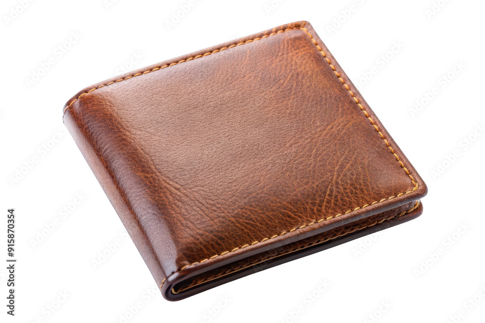 A stylish brown leather wallet, elegantly crafted, perfect for keeping cash and cards organized in a compact design. A stylish brown leather wallet, elegantly crafted, perfect for keeping cash and cards organized in a compact design.
