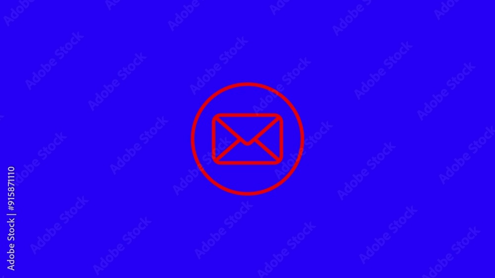 message letter and mail envelope icon, envelope sign animation. message letter and mail envelope icon, envelope sign animation.