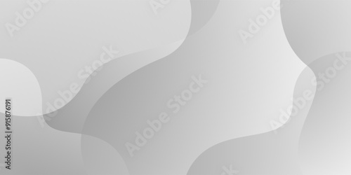 Abstract white and gray wave overlaps background. texture white pattern. vector illustration	