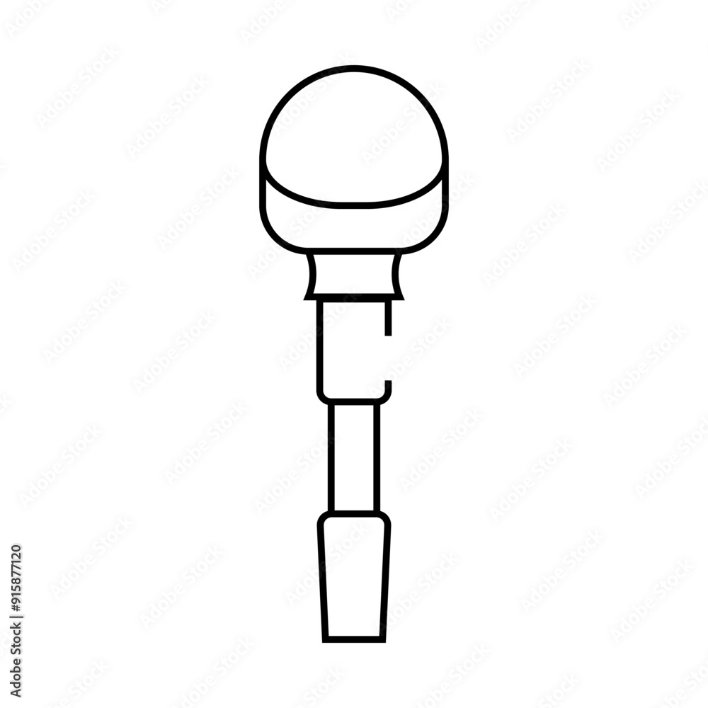 tuner for violin line icon vector. tuner for violin sign. isolated contour symbol black illustration tuner for violin line icon vector. tuner for violin sign. isolated contour symbol black illustration