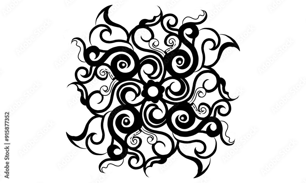 Black and white classic illustration ancient line art unique ornament Black and white classic illustration ancient line art unique ornament