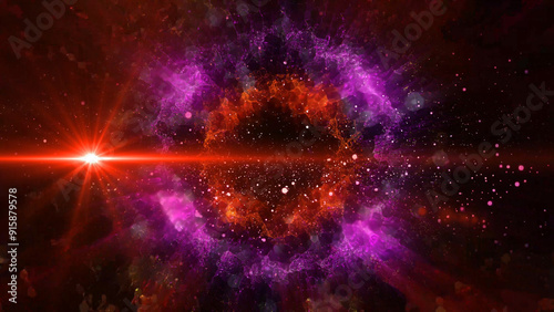 bright explosions of crystallized plasma in an abstract universe
 photo