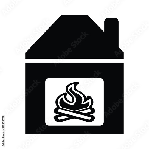 fire, camping, fire place, fire camping icon