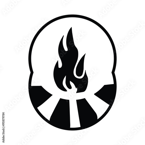 fire, camping, fire place, fire camping icon