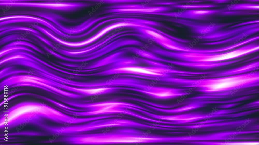 3D Animation - Abstract colorful background of a looping animated iridescent reflective material with swirling texture