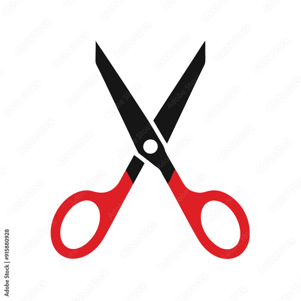 pair of scissors symbol isolated on white background, vector illustration pair of scissors symbol isolated on white background, vector illustration