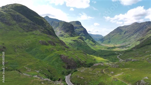 Three Sisters of Glencoe in the Highlands of Scotland