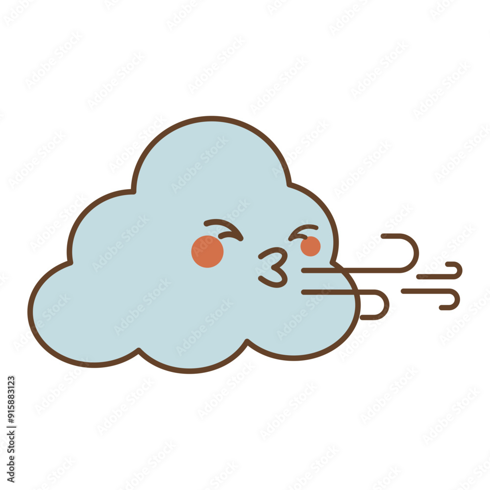 Windy Flat Design Clipart Windy Flat Design Clipart