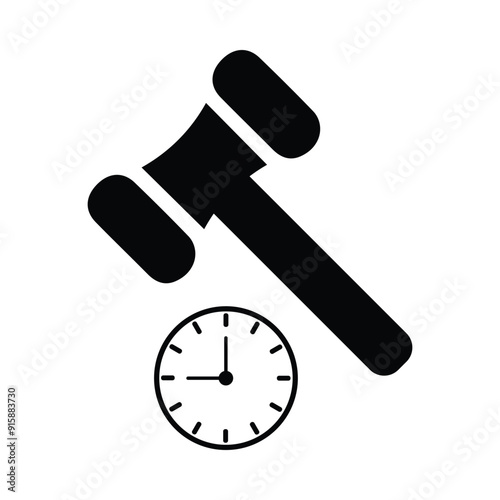 hammer, judge, time, hammer judge icon