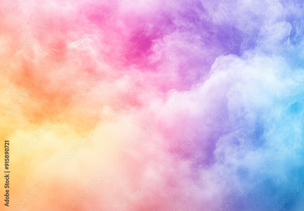 soft, pastel rainbow gradient background with delicate clouds for an ethereal and dreamy feel soft, pastel rainbow gradient background with delicate clouds for an ethereal and dreamy feel