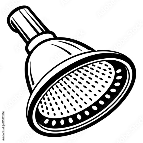 Water saving shower head  vector