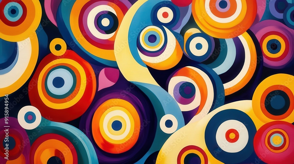Groovy art style with a mix of retro shapes and patterns, characterized by vibrant, swirling colors and playful, abstract designs Groovy art style with a mix of retro shapes and patterns, characterized by vibrant, swirling colors and playful, abstract designs