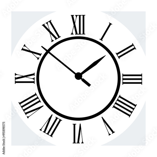 Photography Old Clock icon Design vector, trendy flat style isolated on background