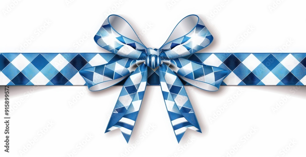 blue and white background with bow ribbon for classy German Bavarian Festival celebration decoration. German beer festival party banner or Octoberfest invitation card template. blue and white background with bow ribbon for classy German Bavarian Festival celebration decoration. German beer festival party banner or Octoberfest invitation card template.