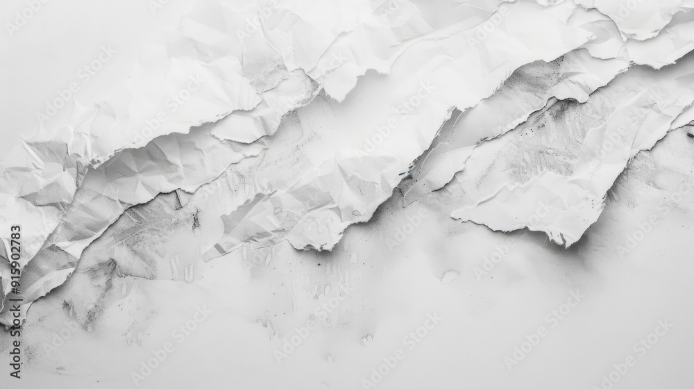 A piece of old paper in black and white