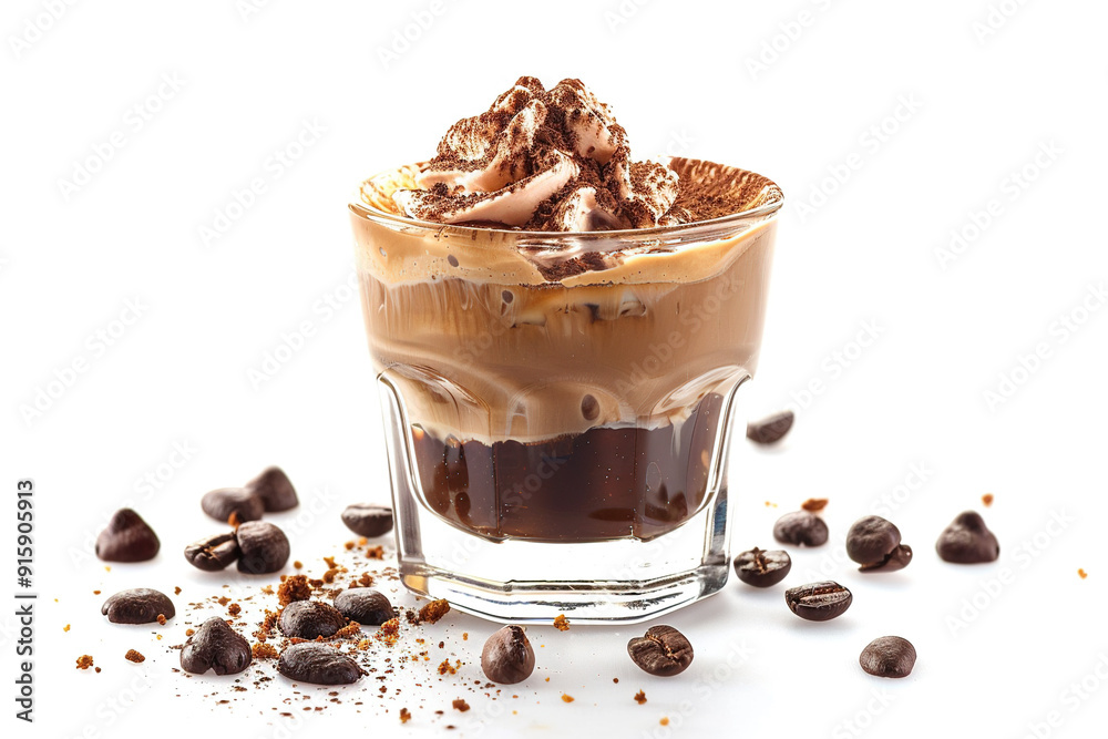 Italian Affogato Dessert with Coffee and Gelato Italian Affogato Dessert with Coffee and Gelato