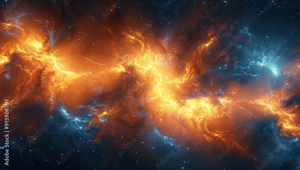 Cosmic Fire and Ice Nebula Cosmic Fire and Ice Nebula