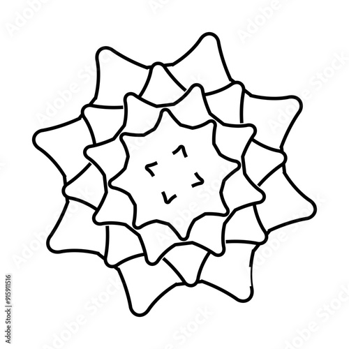 allergen disease line icon vector. allergen disease sign. isolated contour symbol black illustration