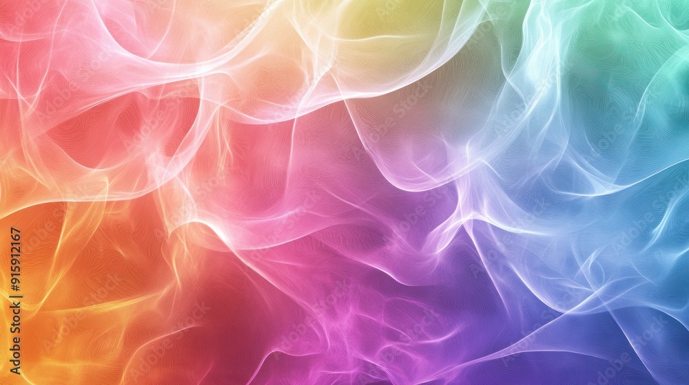 Fototapeta premium Abstract Rainbow Smoke