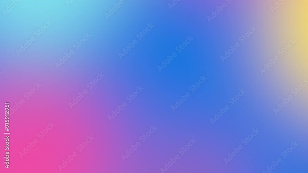 Abstract gradient background with slowly flickering blue, pink and yellow colors. Seamless loop cycle animation that can repeat endlessly. Smooth gradient transition. Abstract gradient background with slowly flickering blue, pink and yellow colors. Seamless loop cycle animation that can repeat endlessly. Smooth gradient transition.