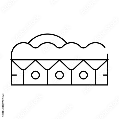 leather allergen line icon vector. leather allergen sign. isolated contour symbol black illustration