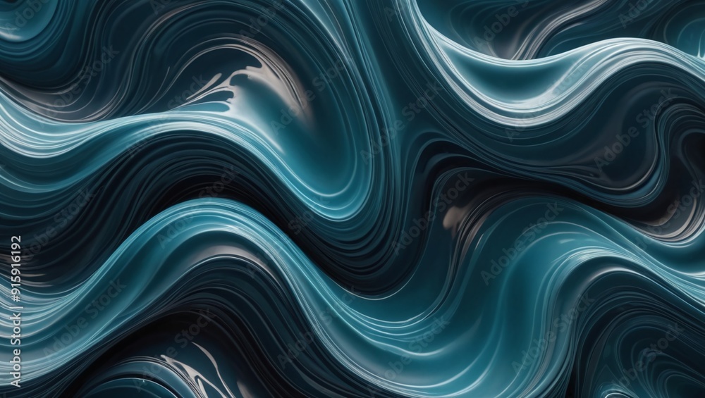 Translucent Waves of Deep Ocean Blue Organic Texture Pattern Translucent Waves of Deep Ocean Blue Organic Texture Pattern
