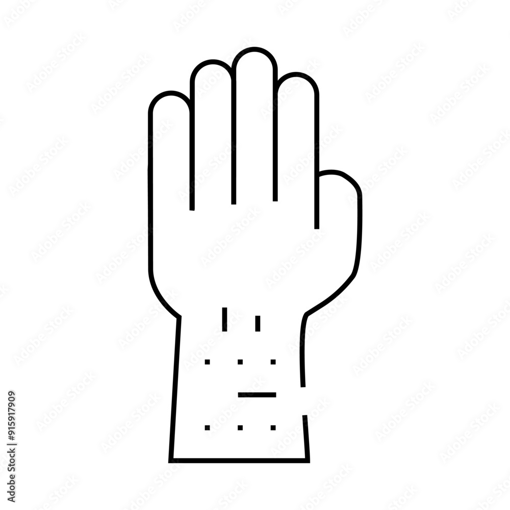allergic reaction test line icon vector. allergic reaction test sign. isolated contour symbol black illustration allergic reaction test line icon vector. allergic reaction test sign. isolated contour symbol black illustration