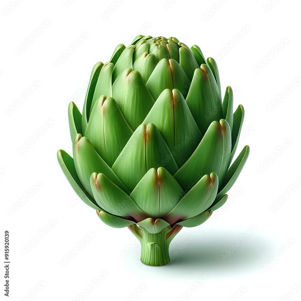 artichokes isolated on white artichokes isolated on white