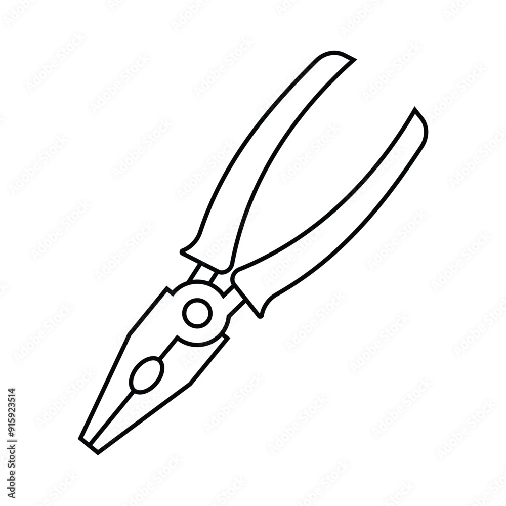 Obraz premium work tool, electric tool, cutting tool, pliers icon