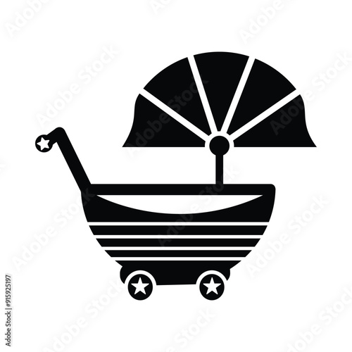 pushchair, carriage, infant car, pram icon
