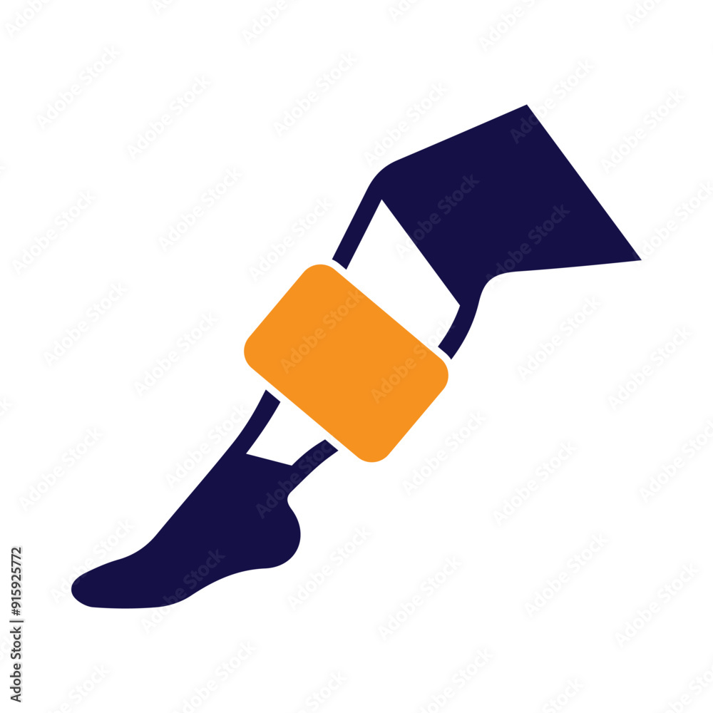 leg, body parts, Prosthetic leg icon