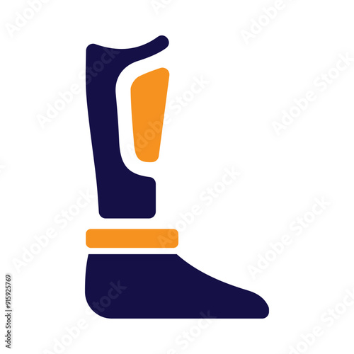 leg, body parts, Prosthetic leg icon