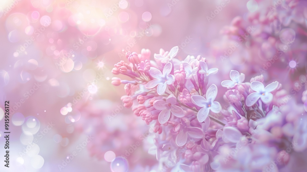 Lilac Blossoms in a Pastel Dream Lilac Blossoms in a Pastel Dream