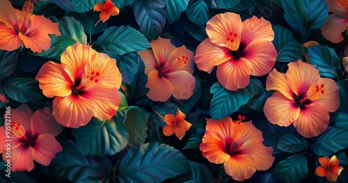 Wallpaper Mural Vibrant Flower Field Torontodigital.ca