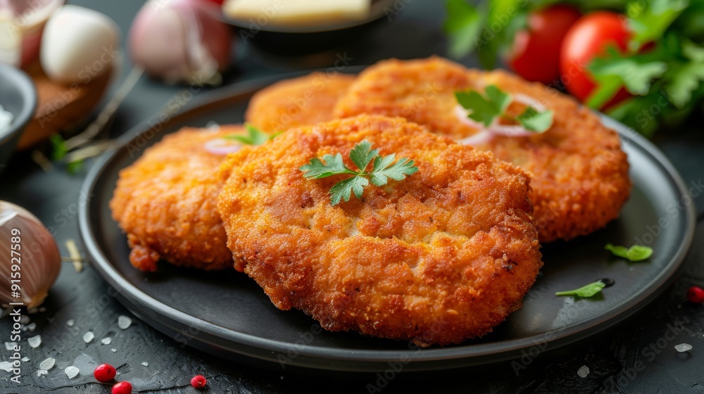 The national cuisine of Canada. Canadian cutlets. The national cuisine of Canada. Canadian cutlets.