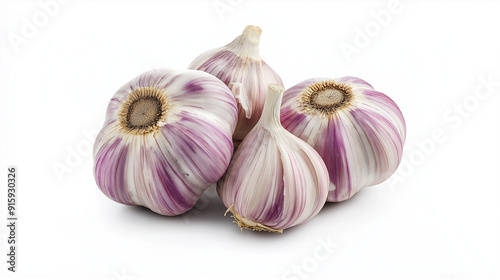 Garlic isolated on white background 