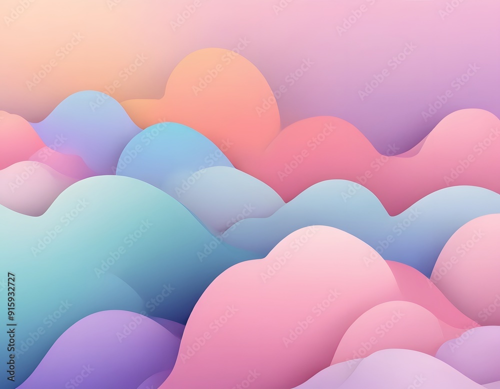 Background with relaxing pastel colors.