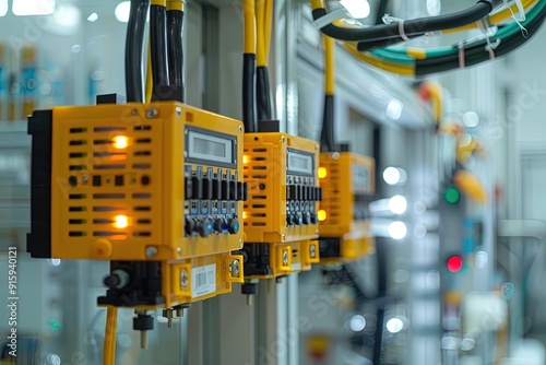 IoT sensors monitoring industrial equipment