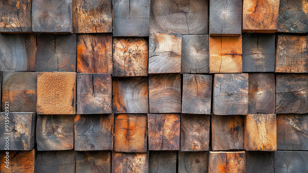 Raw Wood Texture Mosaic for Wallpaper Raw Wood Texture Mosaic for Wallpaper